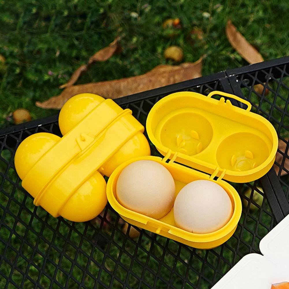 2 Grid Egg Storage Box Contain - Camping Cooking Organizer review and price