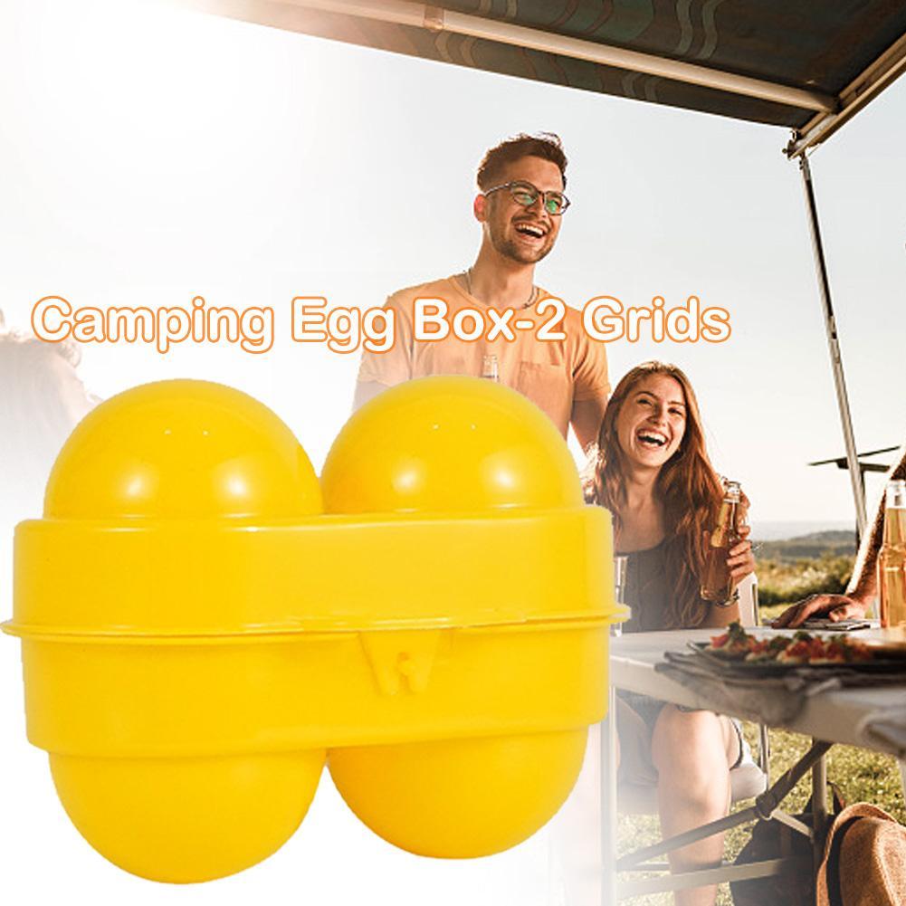 2 Grid Egg Storage Box Contain - Camping Cooking Organizer review and price